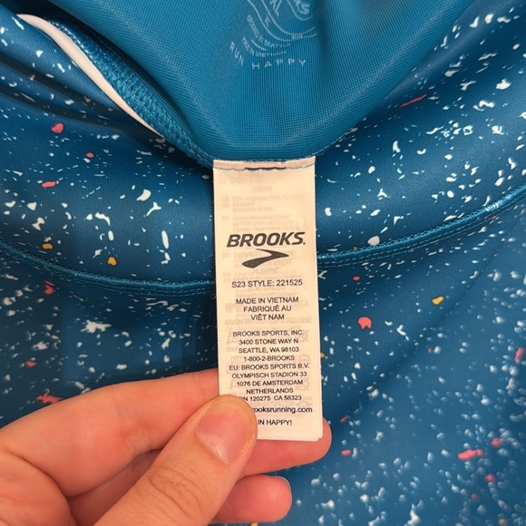 Brooks Method 8" Short Tights - Women's Blue Athletic Shorts Size XL - Picture 4 of 9